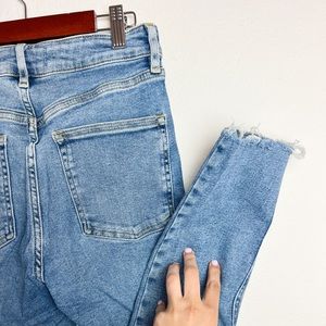 Urban Outfitters High Waisted Jeans with Frayed Hem, Size 28, We The Free